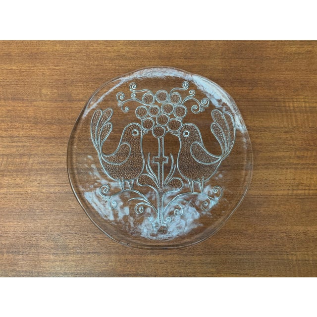 Mid-Century Swedish Glass Plate from Kosta Boda For Sale - Image 13 of 18