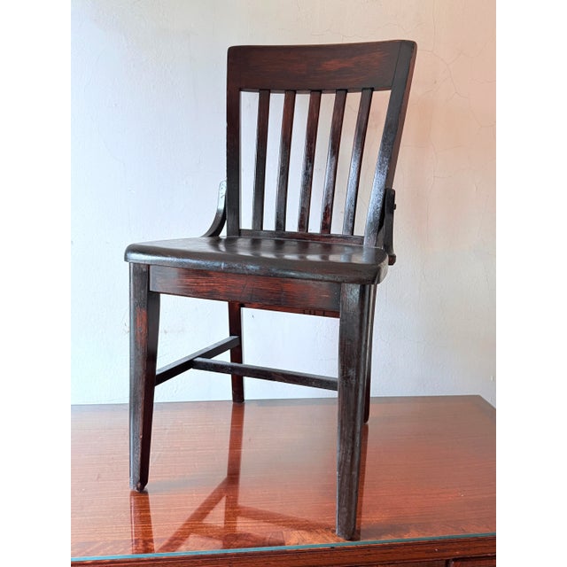 Early 20th Century Mission Style Bankers Chair by Japser Chair Co. For Sale - Image 9 of 10