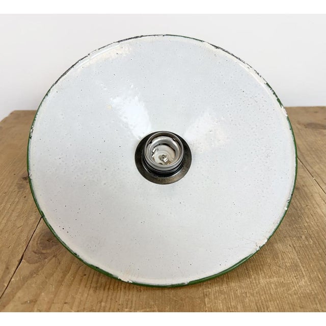 Industrial Green Enamel Light, 1950s For Sale - Image 16 of 17