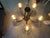 1960s Mid Century Round Iron 5 Arm Chandelier With Bubble Glass For Sale - Image 5 of 6