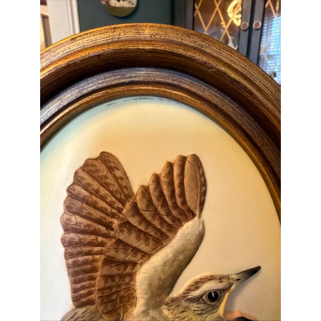 The Boehm Porcelain Fledgling Wall Art Bas-Relief Oval Frame is a unique and original decorative piece made in the United...