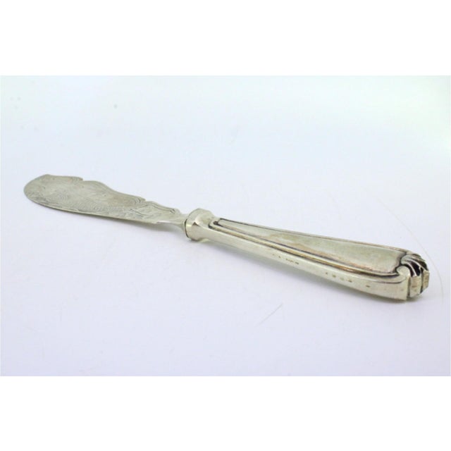 Vintage Silver Fish Knife For Sale - Image 3 of 7