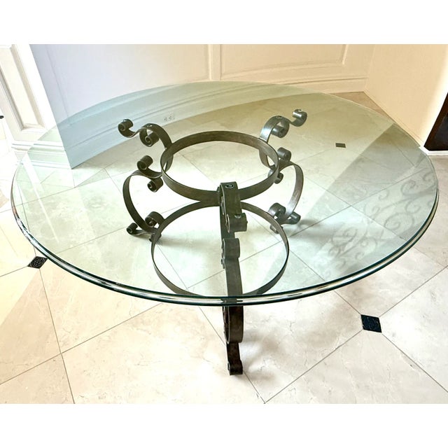 Metal Century Furniture Glass Top Cocktail Table For Sale - Image 7 of 17