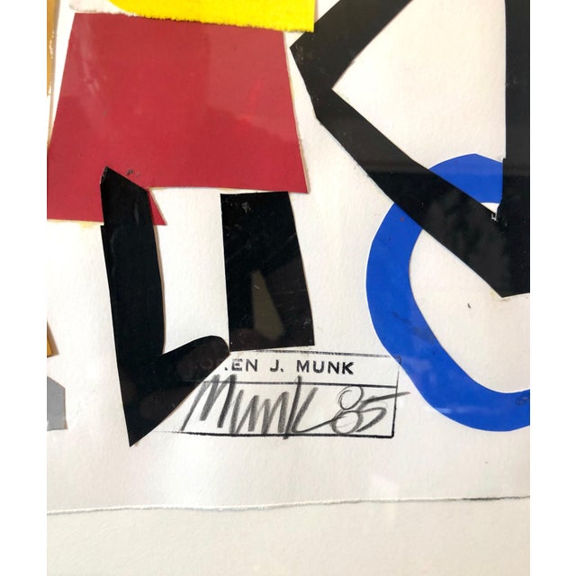 Loren Munk, Mixed Media Neo Expressionist Collage Painting African American Kids, Bicycle NY, 1985 For Sale In Miami - Image 6 of 8