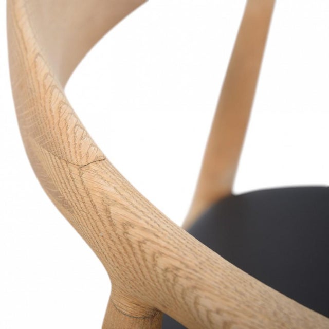 JH503 The Chair in Oak and Black Leather by Hans Wegner, 1960s For Sale - Image 11 of 18