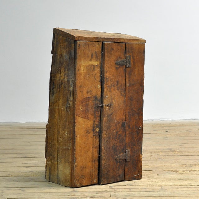 Primitive Wooden Cabinet, 1930 For Sale - Image 12 of 14