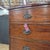 Wood Mid 19th Century Mahogany Regency 2 Over 3 Regency Bowfront Chest on Splay Bracket Feet For Sale - Image 7 of 18