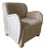 Lounge Linen Accent Chair For Sale