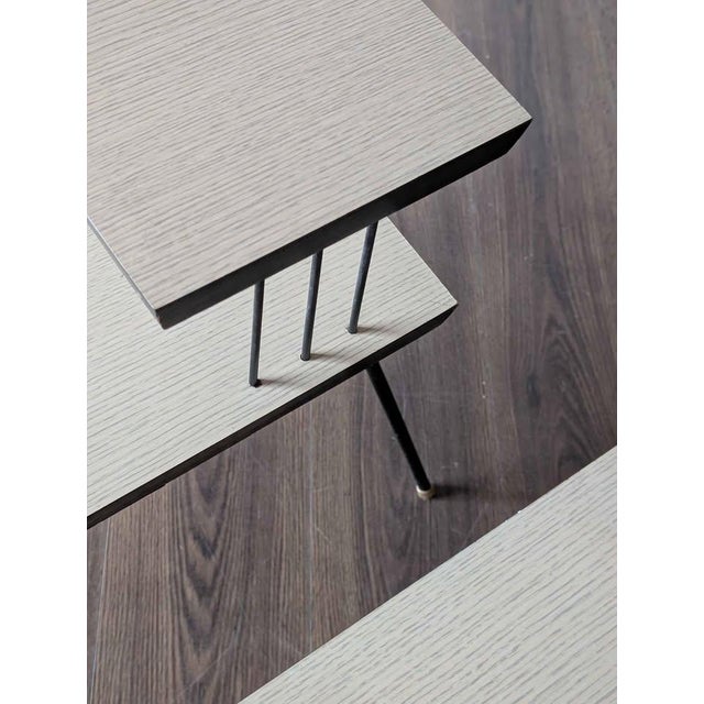 Mid-Century Modern Pair of MCM Laminate Top Step Tables For Sale - Image 3 of 5