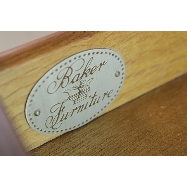 Pair of Baker Mahogany Pembroke Drop Side Tables For Sale - Image 15 of 15