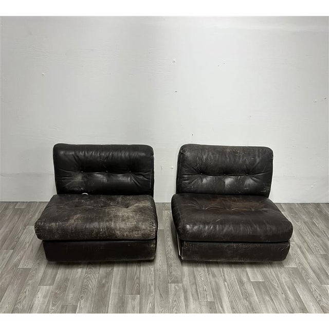 Mario Bellini 'Amanta' Lounge Chairs B&B Set of 2