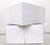 GEORGE D'AMATO 1936 -1999 Minimalist Cube Sculpture. Deconstructed square. Blue,yellow, green and white panels. D'AMATO...