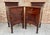 Art Nouveau Walnut Nightstands, 1900s, Set of 2 For Sale - Image 17 of 18