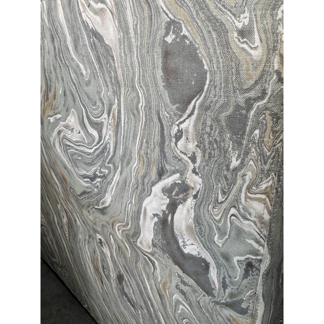 Gray Lee Industries Modern Swivel Club Chairs, Set of 2 For Sale - Image 8 of 9