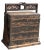 This exotic looking box is a wood container with 4 separate compartments, used to transfer the dishes by the restaurant....