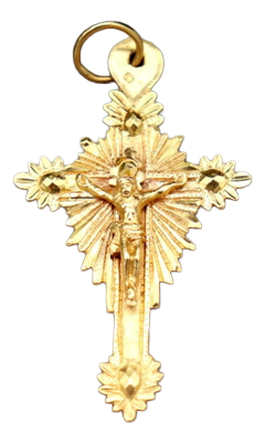 Crucifix Pendant in 19.2k Gold