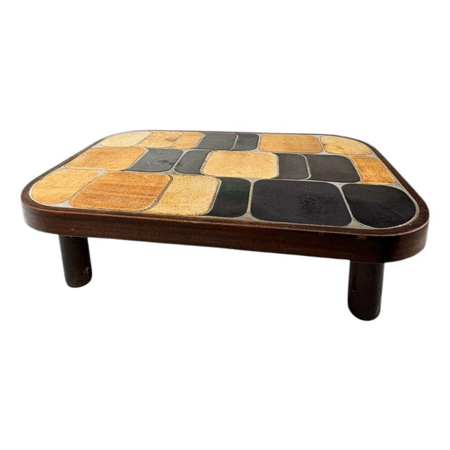 Vintage French Shogun Coffee Table by Roger Capron, 1970 For Sale