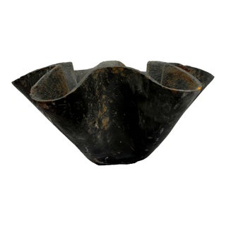 Willy Guhl Style Cast Iron Handkerchief Planter For Sale