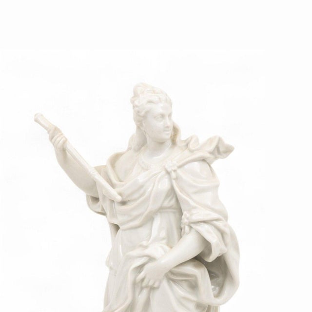 19th Century Italian White Porcelain Decorative Sculpture of Monarchy For Sale - Image 4 of 10
