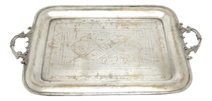 Art Deco Polish Tray from Warszawska Fabryka Wyrobów Metalowych, 1900s