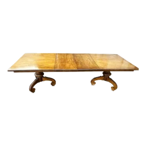 Drexel 'Velero' Spanish Style Pecan Wood 104" Refectory Table From the 1960s
