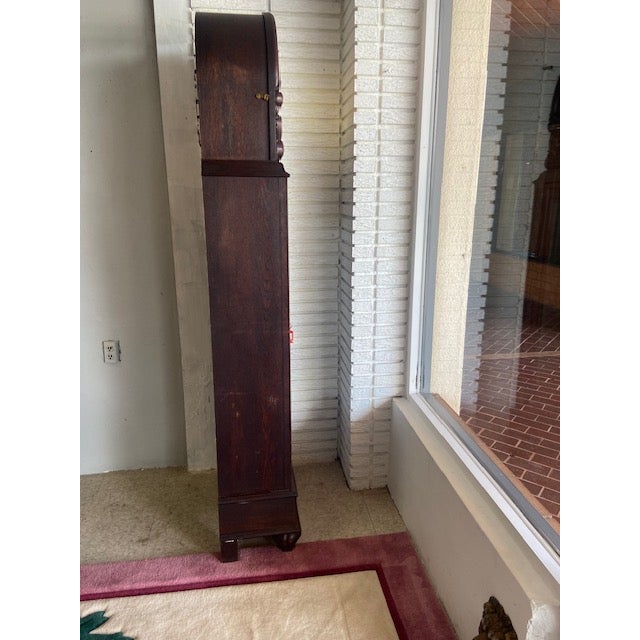 1928 Hawinna German Grandfather Clock For Sale - Image 4 of 12