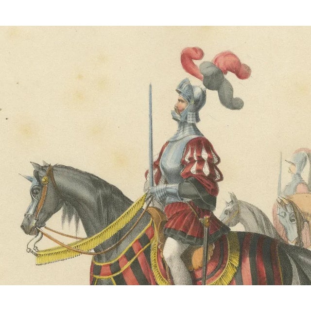 H. Jenny, Swiss Cavalry Escort in Grand Parade Berns Entry Into the Confederation, 1855, Print For Sale - Image 3 of 10