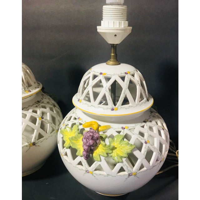 1960s Faiencerie D’art De Malicorne Lamps - a Pair For Sale - Image 5 of 13