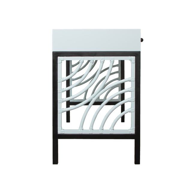 Not Yet Made - Made To Order Swirl Writing Desk - Light Blue For Sale - Image 5 of 9