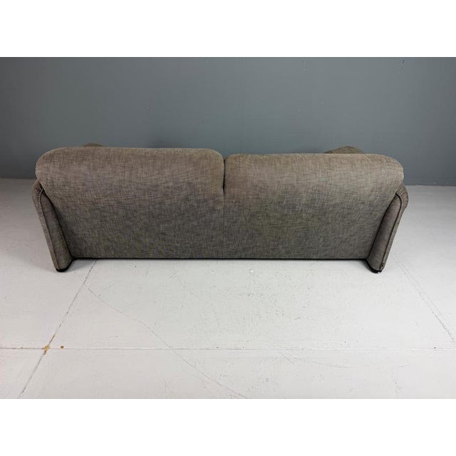 Gray Maralunga 2.5 -Seater Sofa attributed to Vico Magistretti for Cassina, 1970s For Sale - Image 8 of 18
