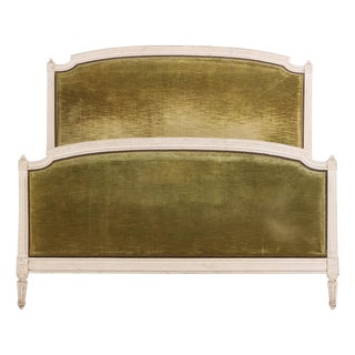 A French Louis XVI Style Painted Full-Size Bed, C. 1940. For Sale