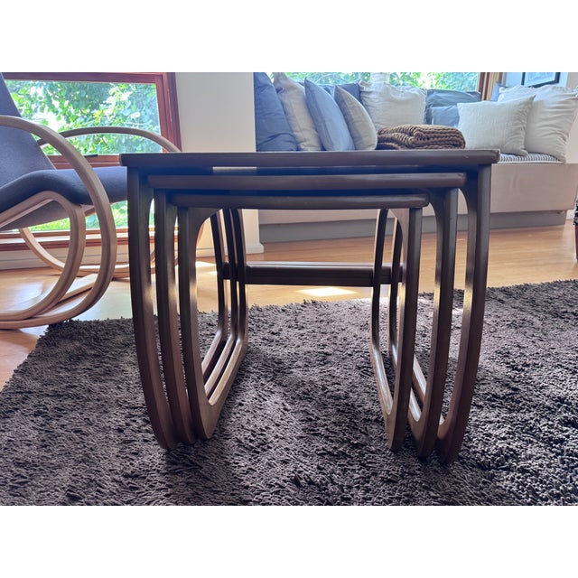 Bought from local vintage furniture shop here in Seattle a few years ago. I like the rounded edges on the table tops and...