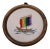 Vintage Multicolored Viking Ship Needlepoint For Sale
