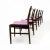 A set of 6 rare and unknown dark stained beech niles otto moller style mid century dining chairs. these are a beautifully...