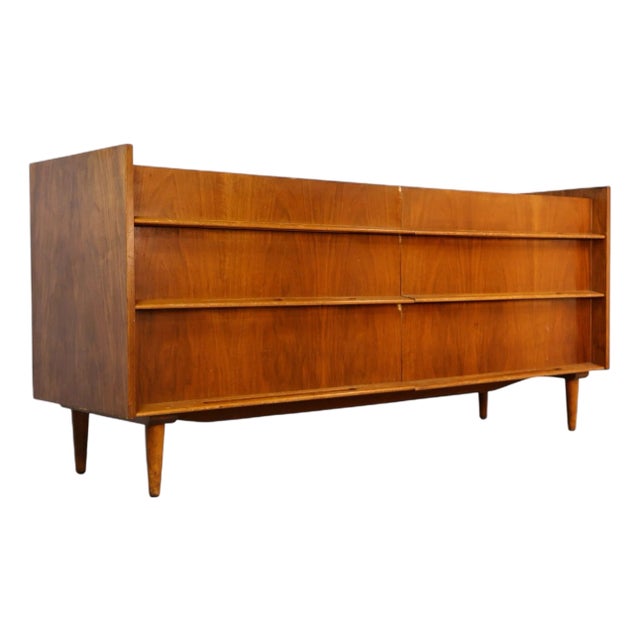 Edmund Spence Vintage Swedish Mid Century Modern 6 Drawer Lowboy Dresser C. 1960s, Attributed For Sale