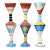 Herman Fogelin Cocktail/Wine Goblets by Grazia Deruta of Italy for the J. Peterman Company - Set of 6 For Sale