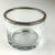 1990s Silverplated Rimmed Glass Trinket Dish or Salt Cellar For Sale - Image 5 of 8