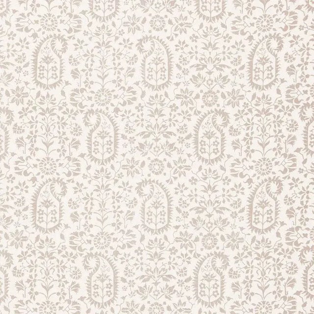 Sample- Schumacher Kalika Paisley Print Fabric in Linen For Sale