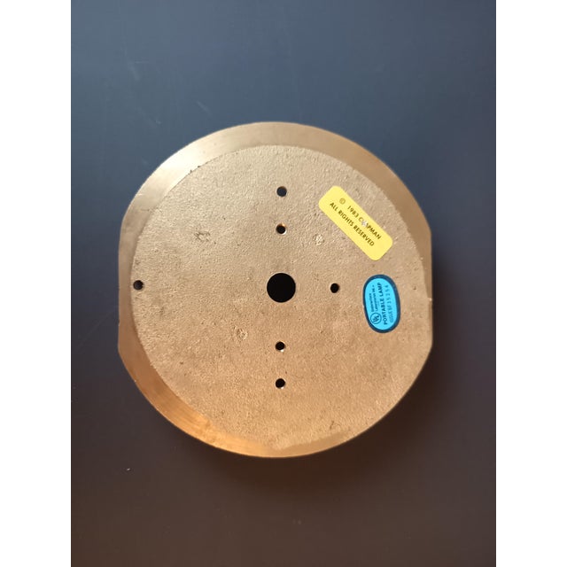 1980s Chapman Dutch Baroque-Style Two-Light Solid Brass Wall Sconce For Sale - Image 12 of 13