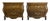 Pair, Baker French Louis XV Style Oak & Burl Bombé Chest Tables/Nightstands, 1960's-1970's For Sale