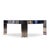 Mid 20th Century Leon Rosen for Pace Collection Mezzaluna Mid Century Chrome and Stone Desk For Sale - Image 5 of 9
