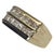 Silver Diamond Ring 14k Yellow Gold 2 TCW Princess Cut Unisex Certified, Size 9.25 For Sale - Image 8 of 11