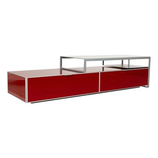 Eidos Aluminium Sideboard in Red, Grey & White from Bontempi For Sale