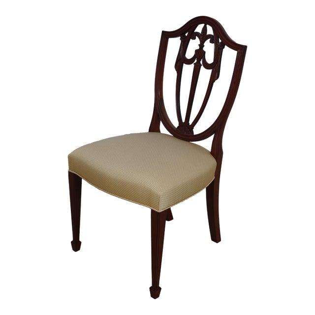 Kindel Shield Back Mahogany Side Chair For Sale