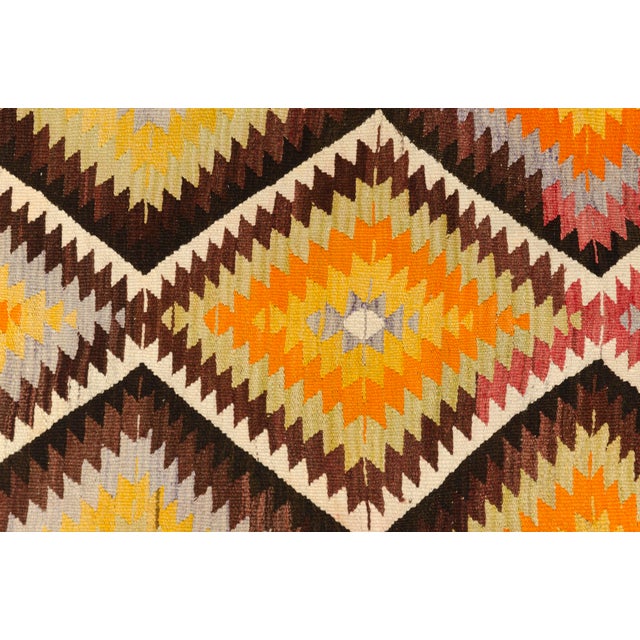 Vintage Handwoven Kilim Rug For Sale - Image 4 of 10