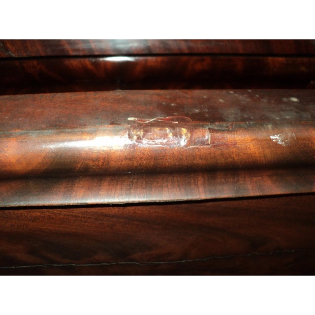 1840s Mahogany German Empire Secretary Desk For Sale - Image 9 of 13