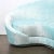 Not Yet Made - Made To Order Contemporary 1940s Style Modernist Custom Sweeping Curved Sofa in Aquamarine Velvet For Sale - Image 5 of 13