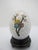 Chinese Chinese Cloisonne White Hand Painted Enamel Bird & Lotus in Clouds Egg With Stand For Sale - Image 3 of 8