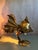 Large Vintage C1970s Brutalist Illuminated Brass Gold Fish Sculpture Attributed to Henri Fernandez For Sale - Image 10 of 12