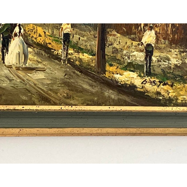 Gaston – Washington Square Park, Original Oil on Canvas For Sale - Image 11 of 18